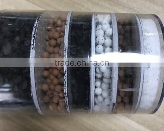 Activated carbon particles filter with 6 layer
