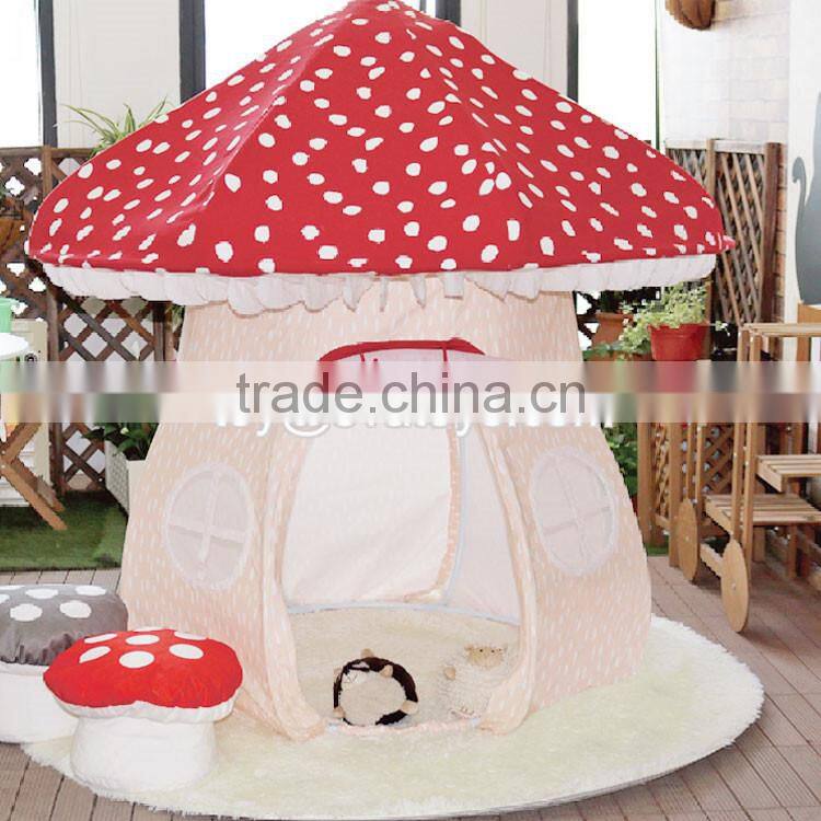 Classic Indian cotton kids play tent high quality indoor wooden poles kids play tent W08L003