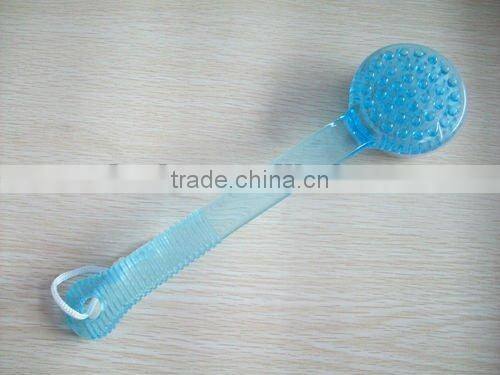 plastic handle bath brush with nylon