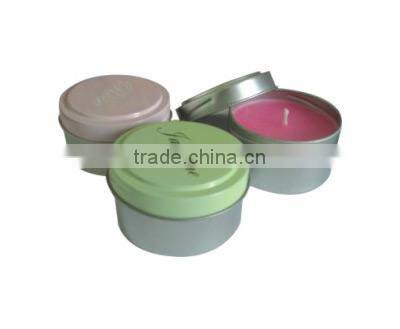 Accept customized printing candle tin box