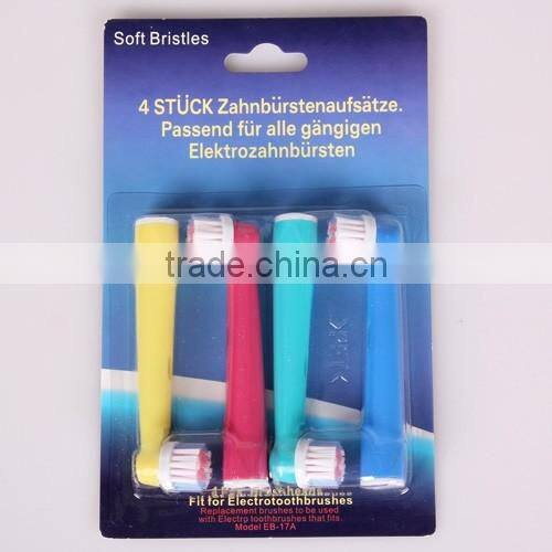 EB-17A Electric Oral 4 Colors Colorful Toothbrush Heads Replacement