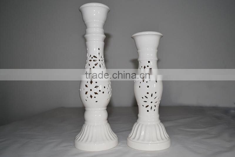 New arrivel classial design Ceramic crafts led lighting flash color