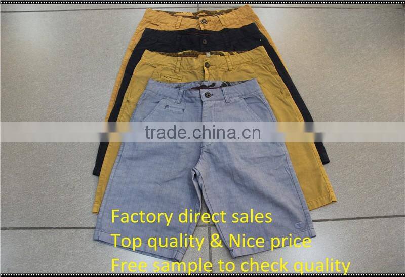 Cotton twill fabric cargo shorts in mens