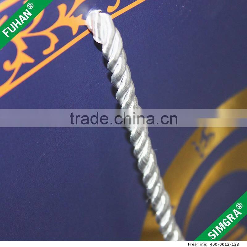 Factory Make Paper Shopping Bag With Gold logo.