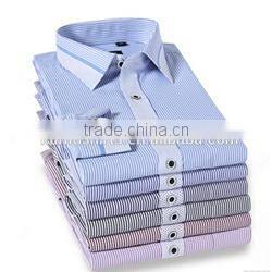 Luxury mens italian shirts contrast collar cuff double collar dress shirts
