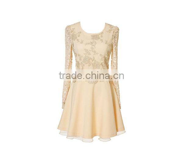 New design princess style puffy elegant long sleeve evening dresses