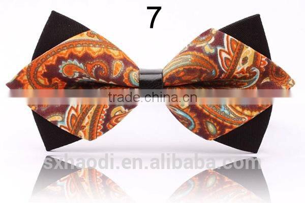 HD-B138 HD-B138 Fashion new design polyester men's classical bow tie with mix paisley pattern