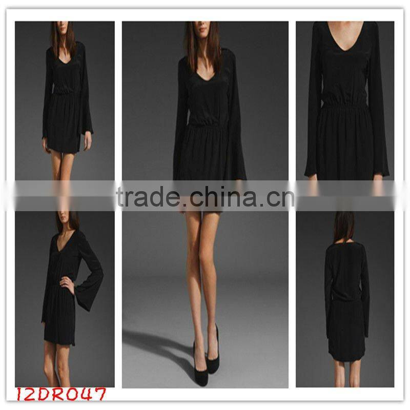 wrap dress!floral printed!12DR056 2012 Summer Hot selling Flower Printed Ladies dress