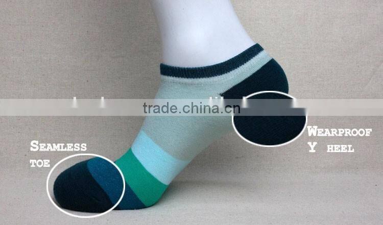 100% cotton colorful teenager short socks