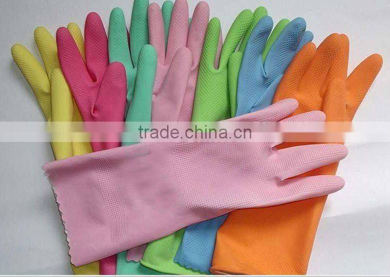 comfortable household latex gloves kitchen gloves