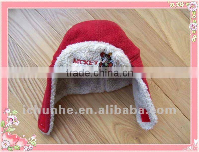 lovely & fashion knitted cute hats with handmade flower