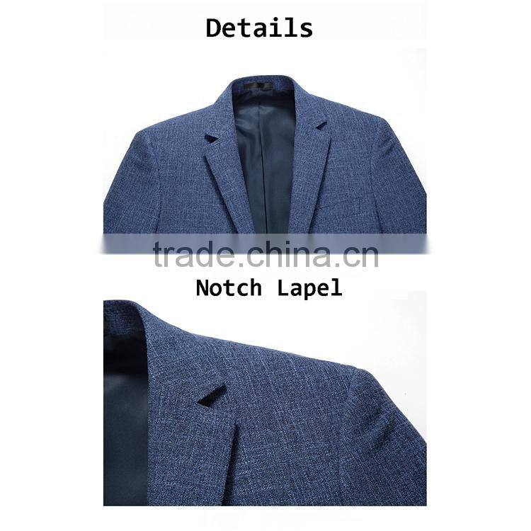 Wholesale Men Fashion Business Suit Jacket Blazer With Interior Pocket