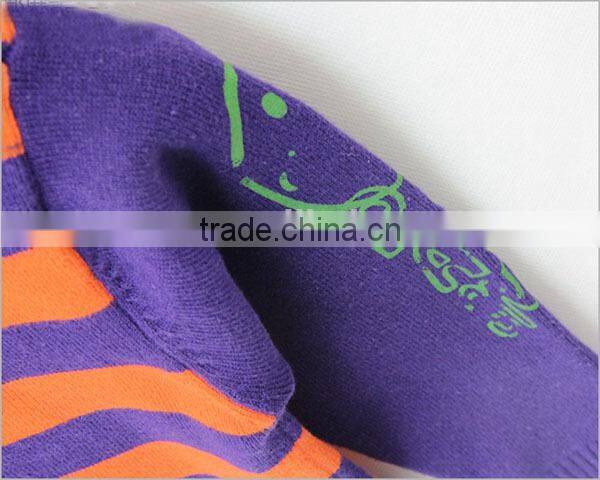 Knitted striped sweaters kids print winter pullover