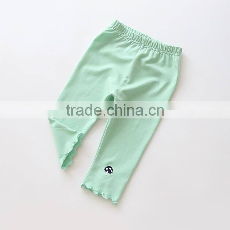 wholesale fashion designer cotton spandex girls ruffle pants and kids dress