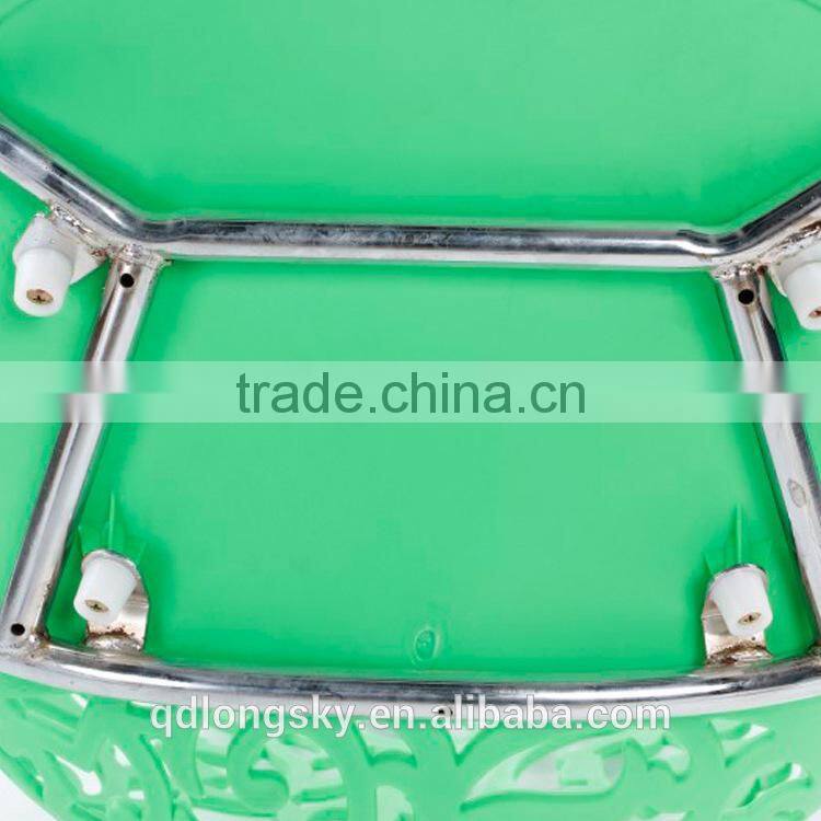 LS-4002 Canteen stackable polypropylene plastic forest replica vegetal chair