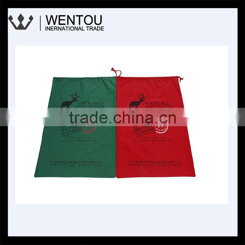 Personalized christmas Santa Sack Bag with drawstring