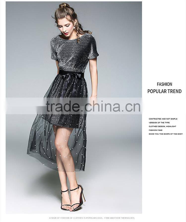 Dresses In Plus Size Dress&Skirts Short Sleeve daily Long T With Embroidery Pearl Jacobs designs