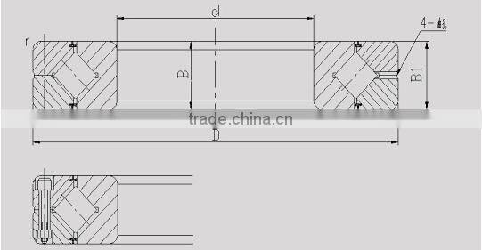 high precision cross roller bearing xrb10016