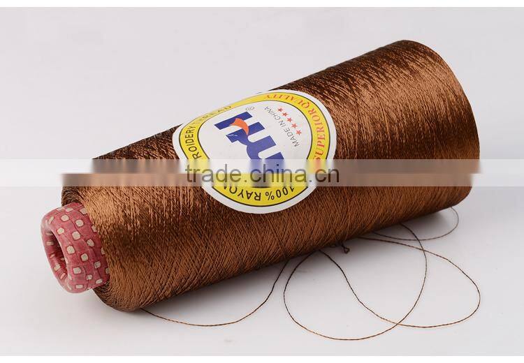 High quality soft 450d/2 100% viscose rayon embroidery thread