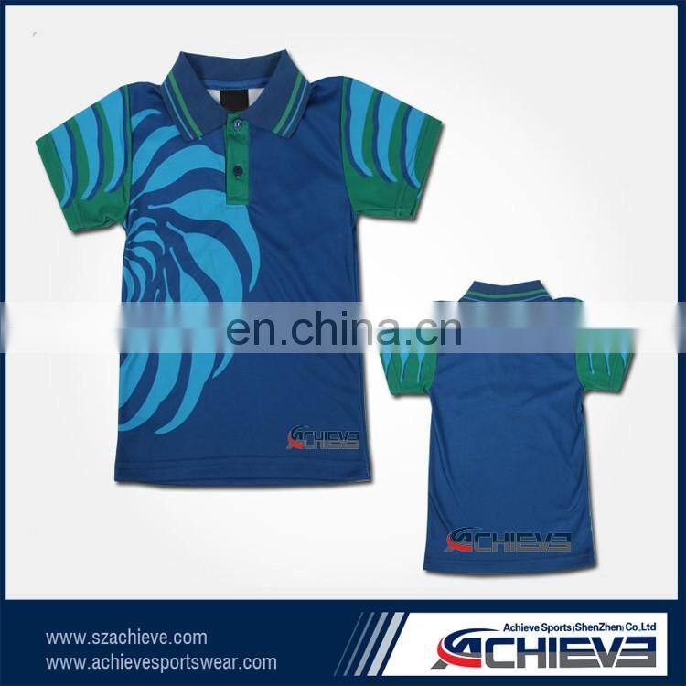 polyester blank sublimated polo shirt wholesale