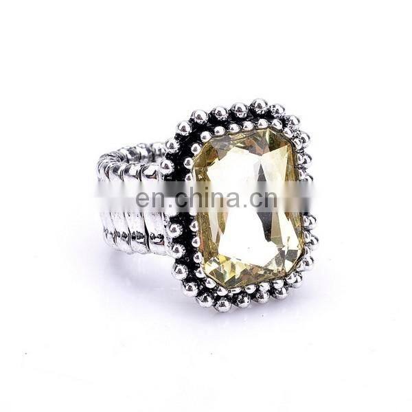 Vintage Colorful Diamond Knuckle Ring Stretch Elastic Ring Wholesale