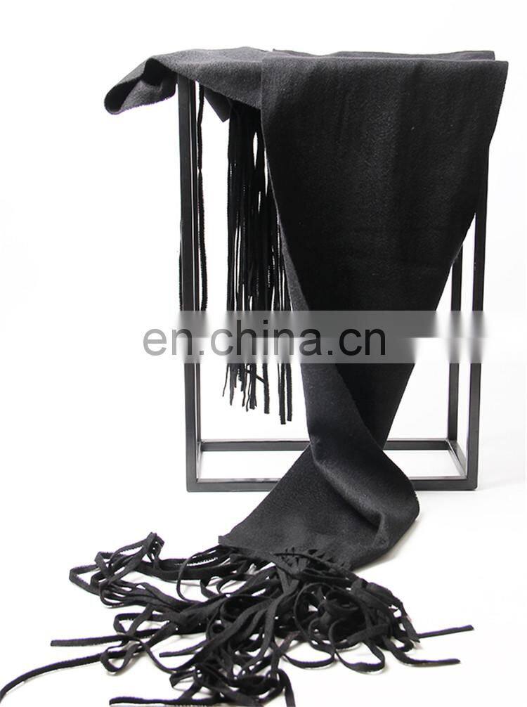 2017 plain woven woolen autumn winter women neck warm pashmina scarf shawl Long fringes fashionable cashmere scarves