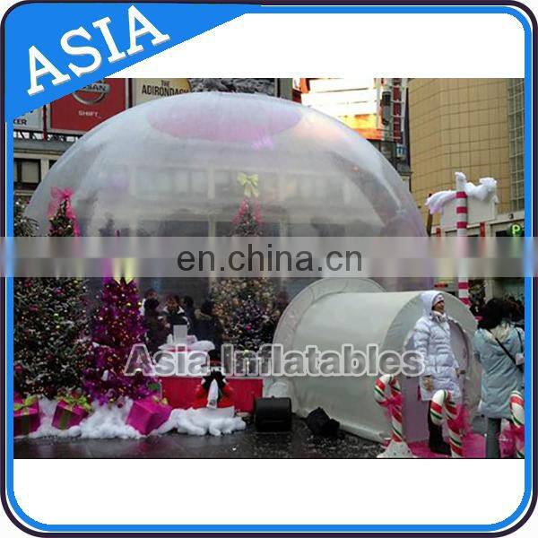 Brand New christmas photo snow globes/inflatable snow globe for exhibition/snow globe for sale