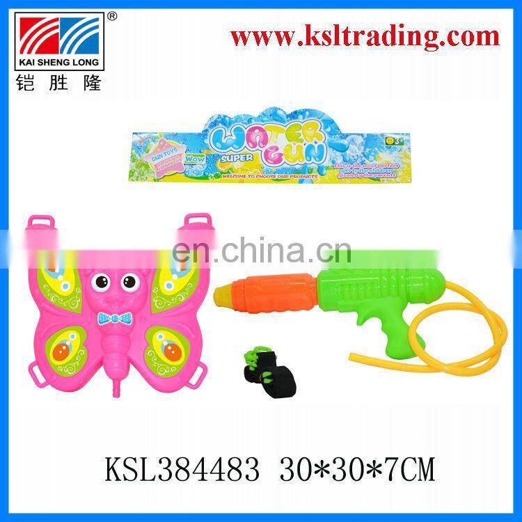 kids plastic backpack pumping water gun