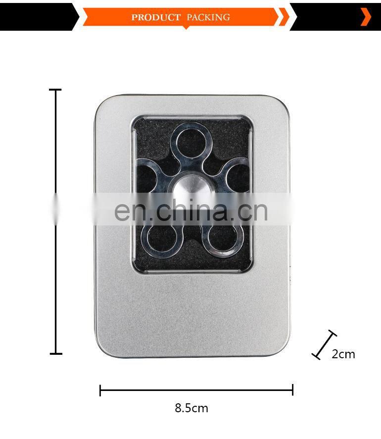Shantou factory platinum metal finger spinner mini with high quality