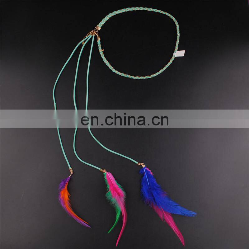 Hair accessory feather hairband|lady's feather hairband