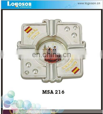 Hot selling custom metal ashtray travel souvenir unique ashtrays