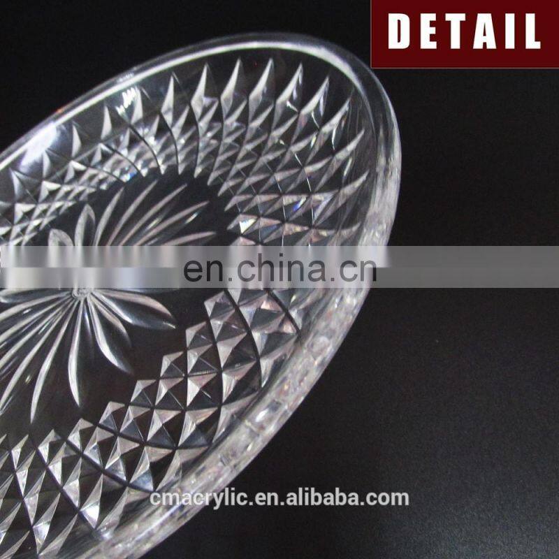 Chinese factory direct selling beautiful clear acrylic fruit tray for home