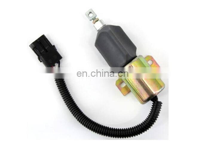 1752ES Fuel Shutdown Solenoid Valve 1752ES-12E7UC3B1S7 Excavator Stop Solenoid 12V