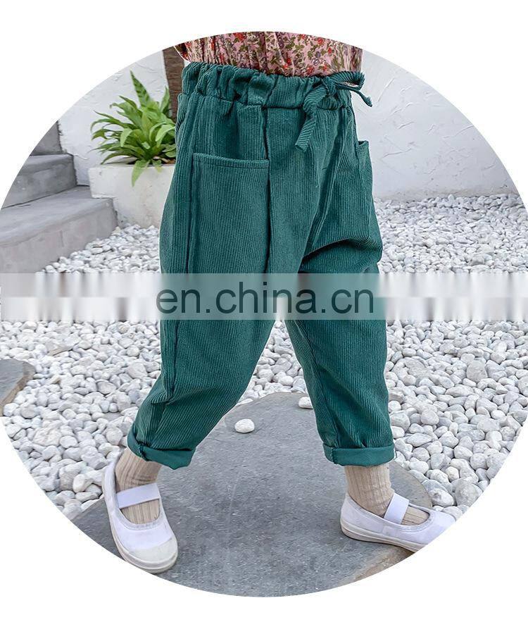 Corduroy Trousers Loose Pants Kids wide Corduroy leg pant More Colors you can choose