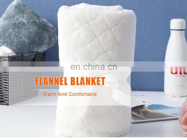 Hot sale wholesale office thick flannel coral velvet air conditioner lunch break blanket