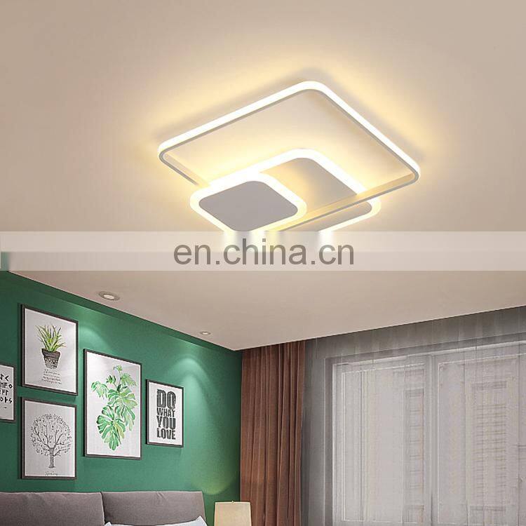 2020 zhongshan guzhen square shade decoration acrylic ceiling lamp for indoor
