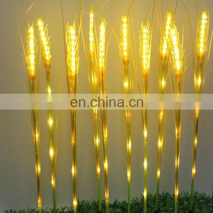 Hot Led Wheat light Outdoor Decorative Garden Lights simulation luminescence Wheat light ABS hair rod copper wire Wheat light