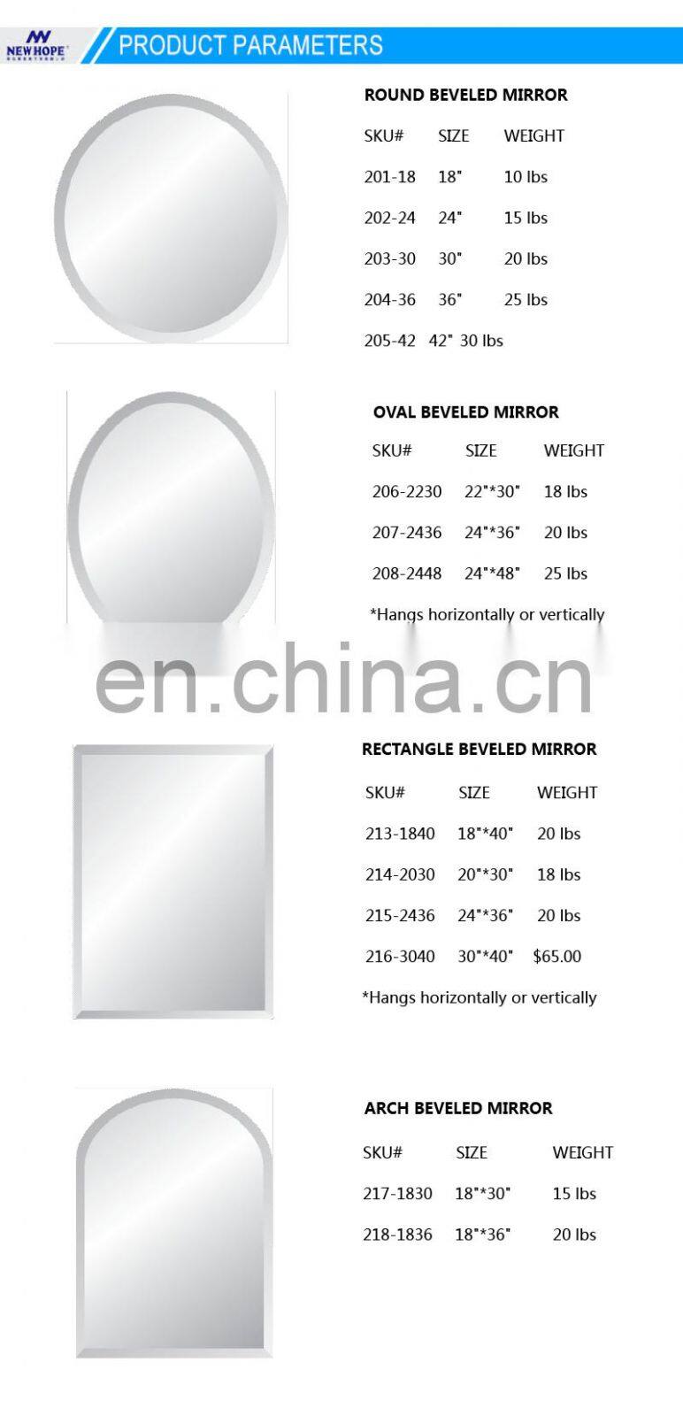 round shape mirror