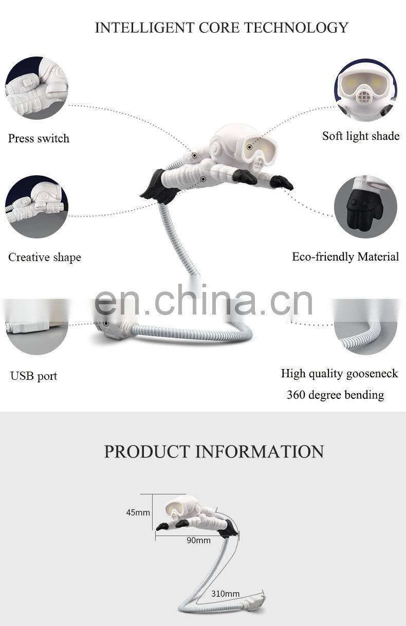 Children LED Night Light Flexible Multi Color Diver USB mini Cute Baby Night Light