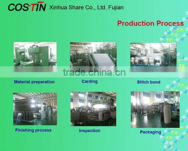 Stitch bonded nonwoven fabric for sofa interlinging