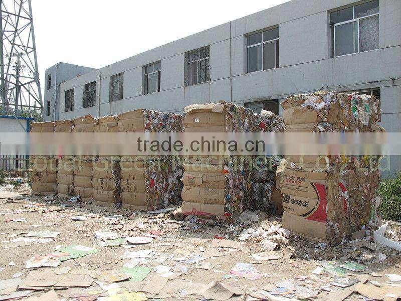 Semi-Automatic Close Door Manual Tie Horizontal Baler for Palm Silk Paper Carton