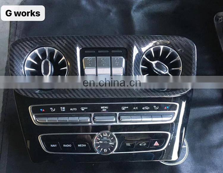 2019year G class w463A car central control cover W464 G500 G550 G55 G63 dry carbon fiber material dashboard cover