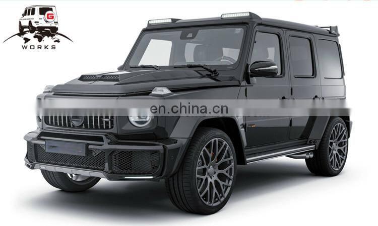 W463A front roof LED fit for G-class W463A 2018-2019year to B-style DRY carbon fiber light bar with LED