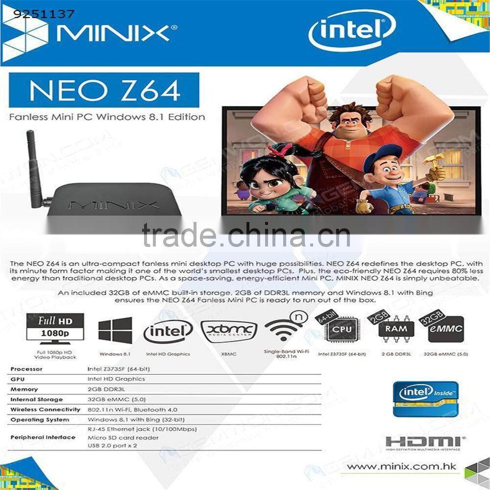 Best Price Smart TV Box Android 4.4 Minix NEO Z64W 1GB RAM