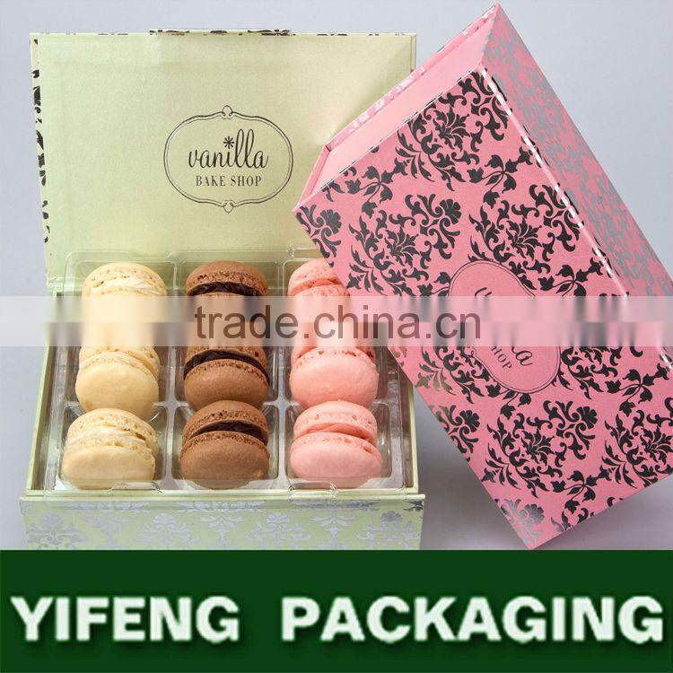 customized paper fashion macaron boxes packaging gift box for macaron