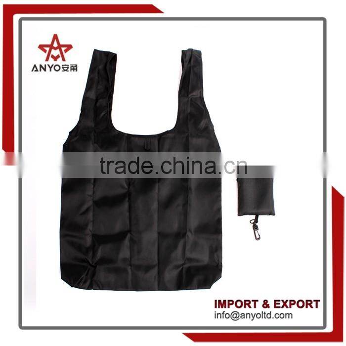 Logo imprinted available polyester foldable shopping bag
