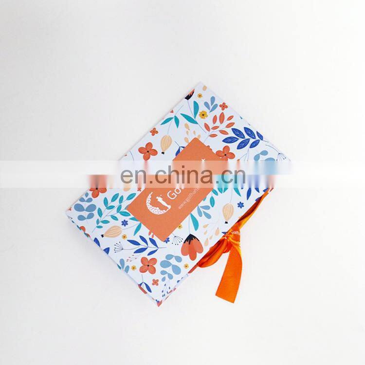 Factory Price Case High Quality Custom Logo Book Style Box Black Rigid Paper Cardboard Hair Gift Packaging Boxes With Ribbon