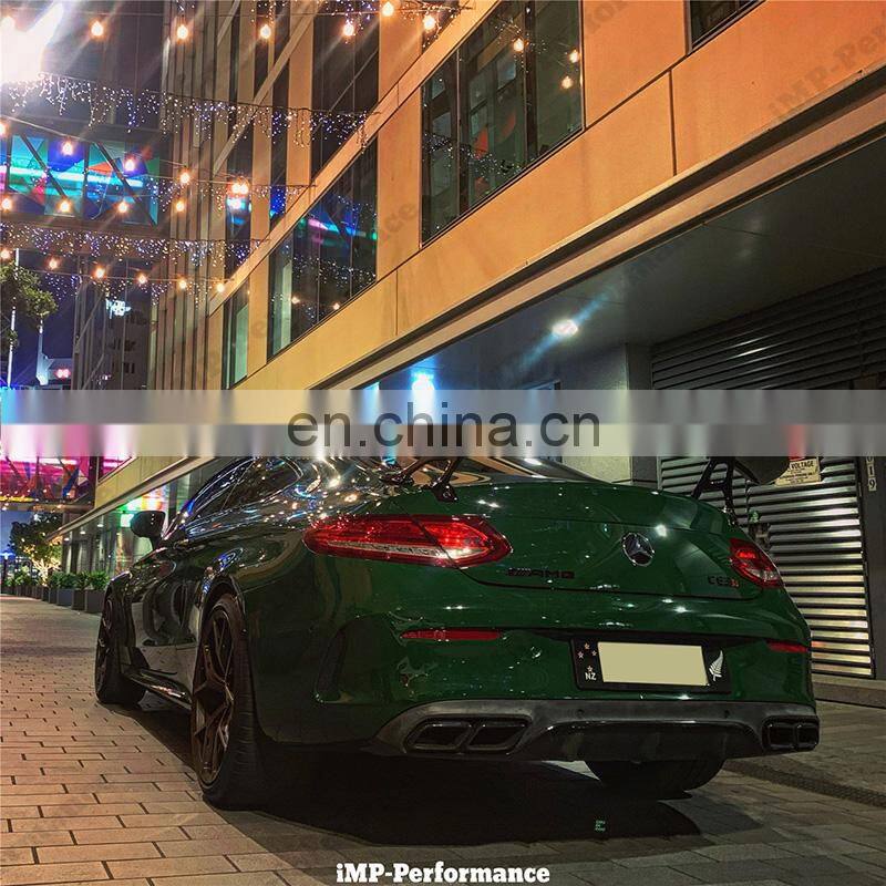 Runde Newest Carbon Fiber Kits For Mercedes-Benz W205 C63 AMG Upgrade IMP Style Front Rear Bumper Side Skirts Spoiler Grille