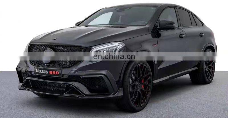 Runde Top Quality For 16-19 Mercedes-benz Gle Upgrade Brabus Carbon Fiber Body Kit Front Lip Rear Lip Spoiler