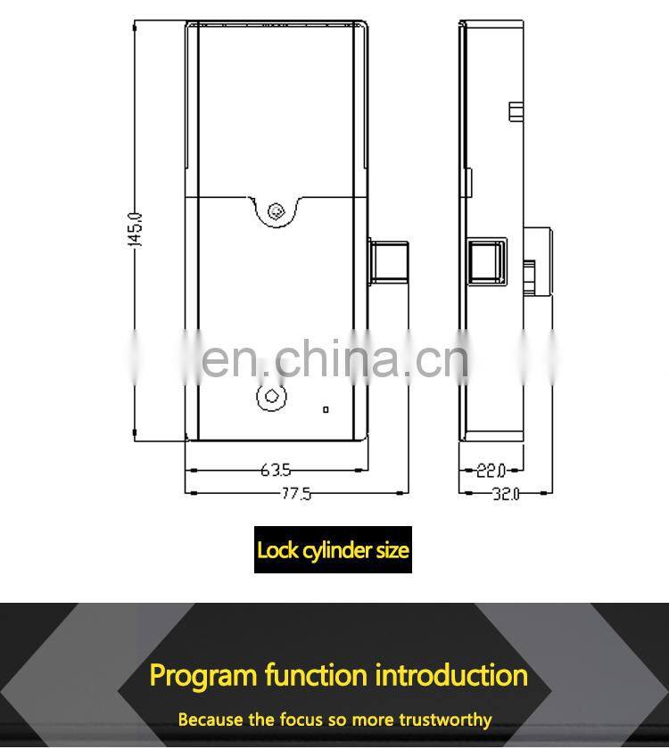 High Sale Zinc alloy intelligent keyless Sauna Intelligent RFID Card Reader sauna room electronic locker lock